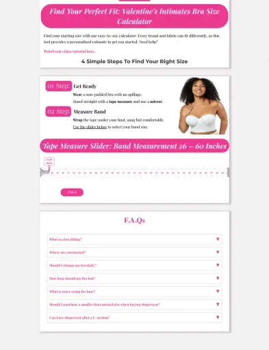 Valentine’s Intimates: Revolutionizing Online Lingerie Shopping with an Innovative Bra Calculator